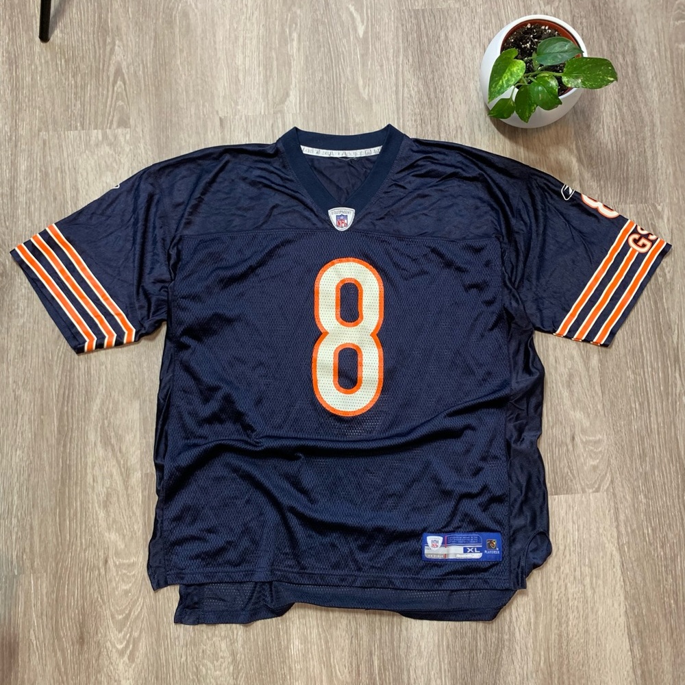 NFL Chicago Bears #8 Navy Orange White Football Jersey